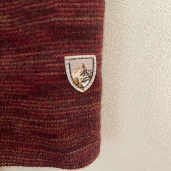 Kuhl Isla Long Hoody Jacket Red Burnt Sierra Wool Blend Fleece, Size XL - Picture 8 of 10